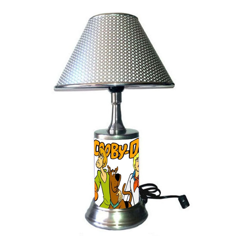 Scooby-Doo lamp with chrome finish shade